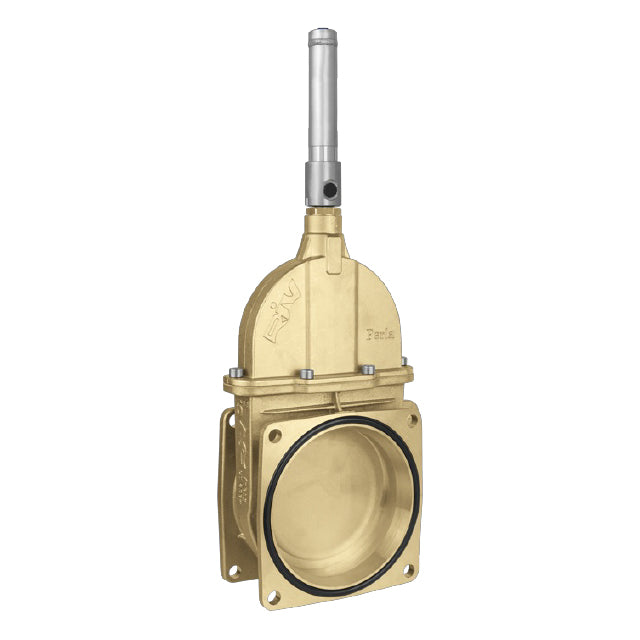 4" Brass Vacuum Tanker Gate Valve with Hydraulic Jack - RIV14