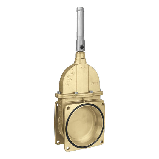 8" Brass Vacuum Tanker Gate Valve with Hydraulic Jack - RIV14