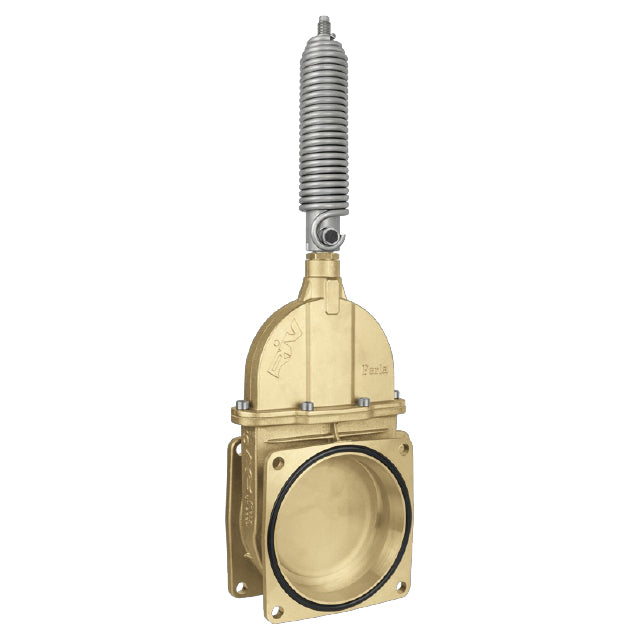 4" Brass Vacuum Tanker Gate Valve with Hydraulic Spring Jack - RIV19