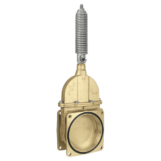 8" Brass Vacuum Tanker Gate Valve with Hydraulic Spring Jack - RIV19