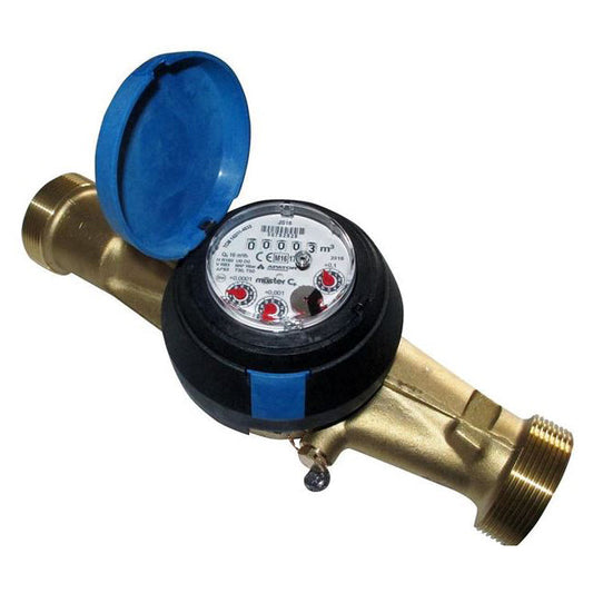 1 1 2 powogaz class c water meter threaded bsp non pulsed mid wras approved wm 026