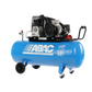 Close-up of ABAC compressor Euro Coupling Push-Fit connection and pressure regulator