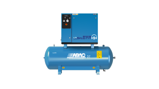 ABAC LN2 B5900 270L T5.5 DOL Tank Mounted Silenced Air Compressor 400 Volt 20 CFM - 4116026005 - airlinkcompressors.com
