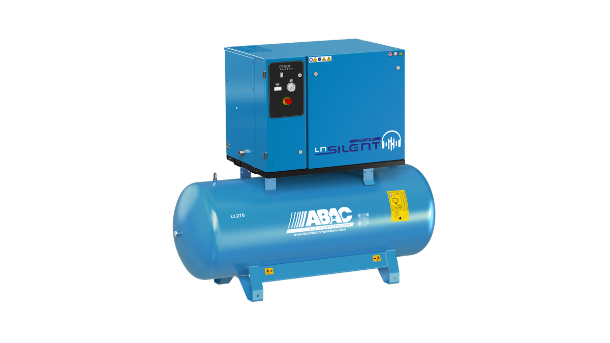 ABAC LN2 B6000 500L T7.5 DOL Silenced Air Compressor 400 Volt 23 CFM - 4116026015 - airlinkcompressors.com