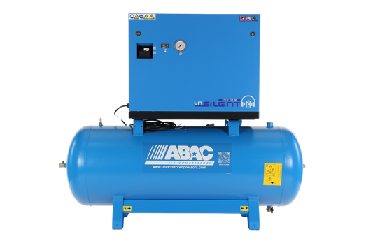 ABAC LN1 B5900 270L Tank Mounted Silenced Air Compressor T5.5 415 Volt 20CFM - 4116026060 - airlinkcompressors.com