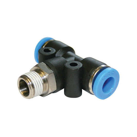 6mm x 1/8" Male Centre Tee - Push-in Fitting. JPB