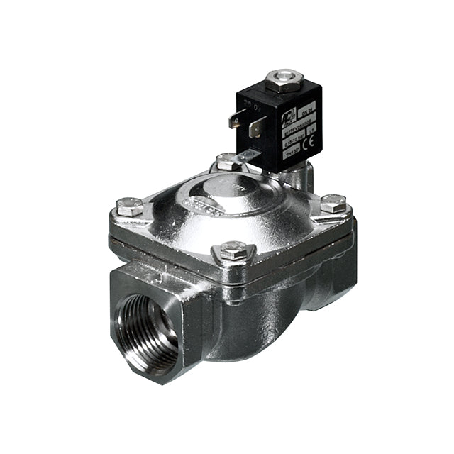 1" ACL Stainless Steel Solenoid Valve Servo-assisted Normally Open. ACL 277