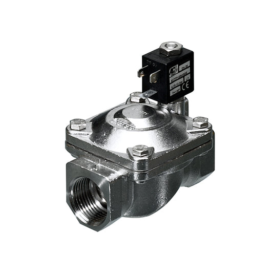 1 stainless steel solenoid valve servo assisted normally open acl 277
