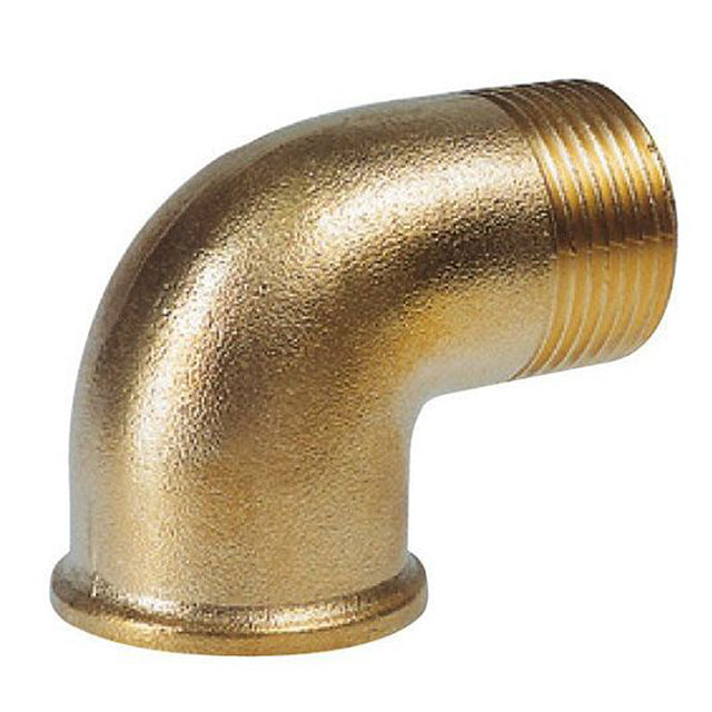 1 1/2" RIV Brass 90° Male x Female Elbow. BF3401