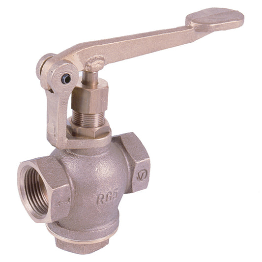 1/2" Bronze Self-closing Lever Globe Valve. VS1003