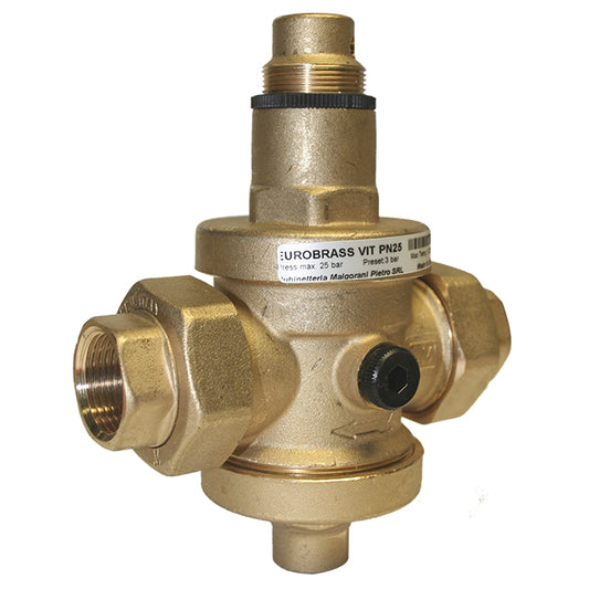 1 1/4" Maigorani Brass Pressure Reducing Valve Union Ends. VS1021