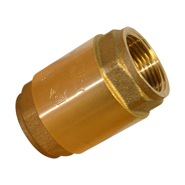 1/4" Brass Spring Check Valve - Acetal Disc - VS2280