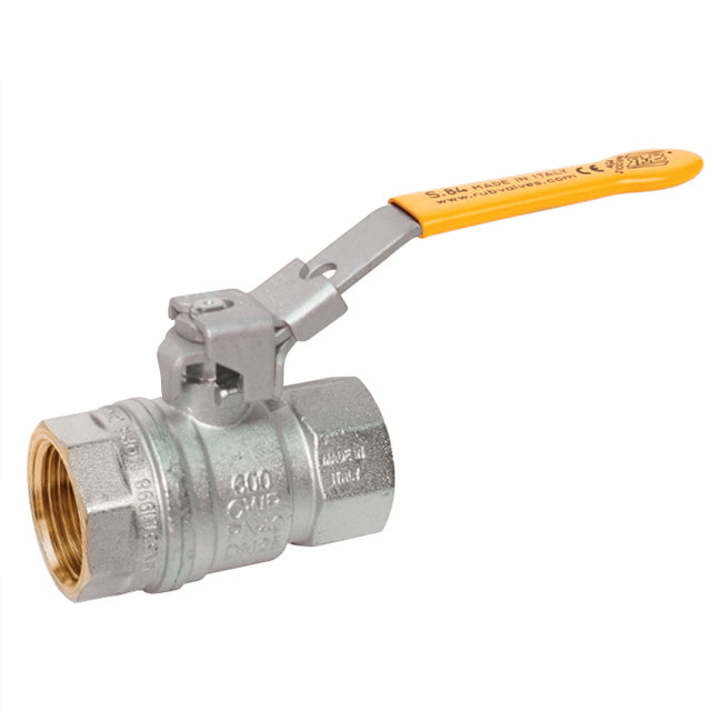 1 brass ball valve en331 gas approved htb locking lever lv 2304