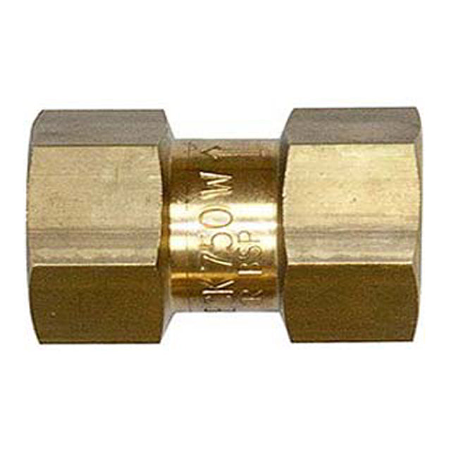 1 2 cr brass single check valve screwed bspp wras approved lv2475