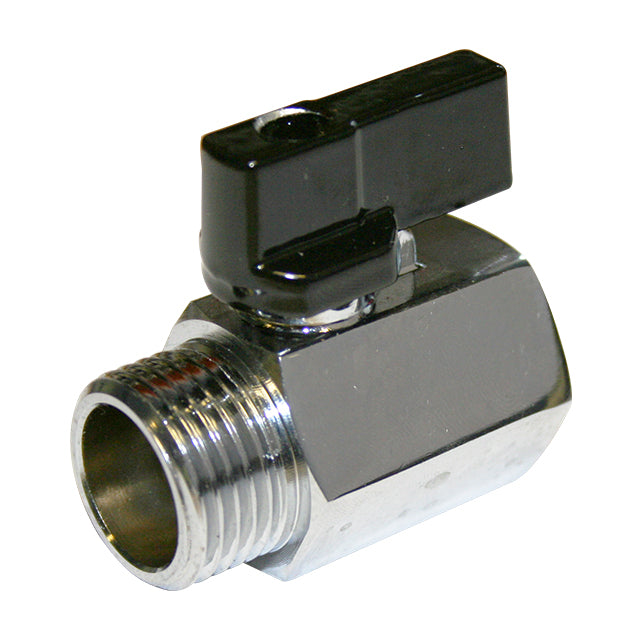 1/2" Brass Mini Ball Valve Screwed BSPP Male x Female A Range. VS4013A