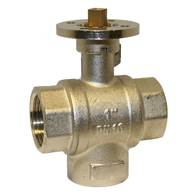 3 brass ball valve 3 way t port diverter iso top lv4530t