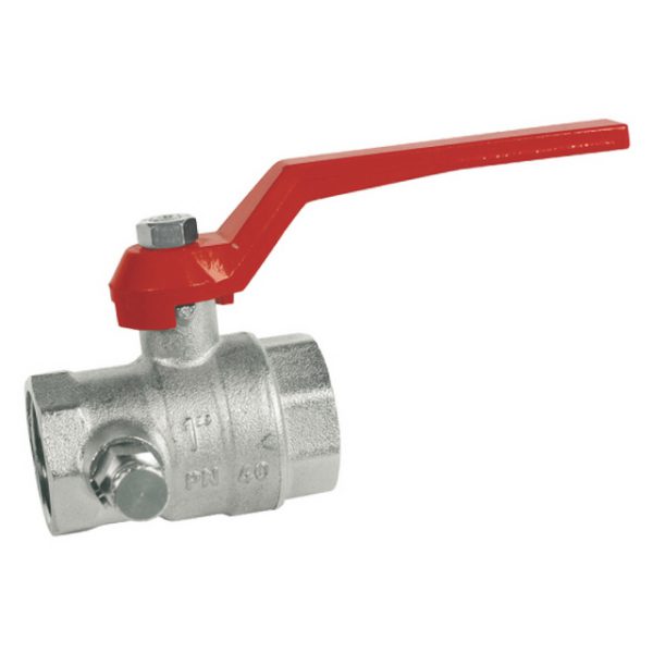 1 1/2" RIV Brass Ball Valve with Drain Plug WRAS Approved. VS4610