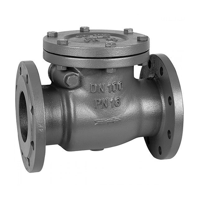 6 cast iron check valve flanged pn16 lv 5106