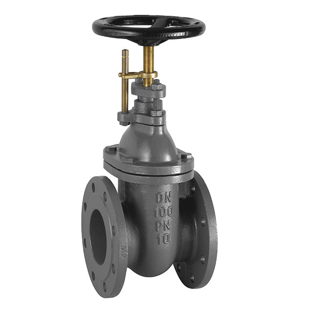 2 1/2" MP Cast Iron Gate Valve Flanged PN16 Cast Bronze Seat Position Indicator. VS 5121