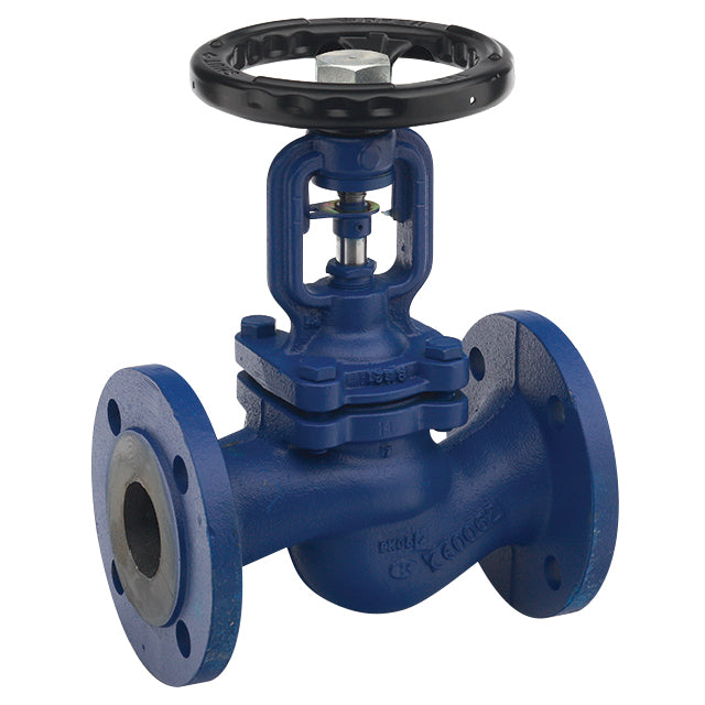 4" Zetkama Cast Iron Globe Valve Bellow Seal Type Flanged PN16  VS5208