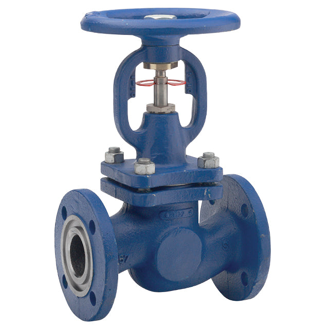 1/2" Zetkama Cast Steel Globe Valve Bellow Seal Type Flanged PN25/40. VS5248