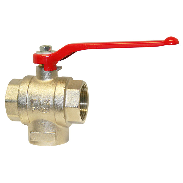 2" Brass Ball Valve  3 Way T Port Diverter 180° Operation. VS5330T