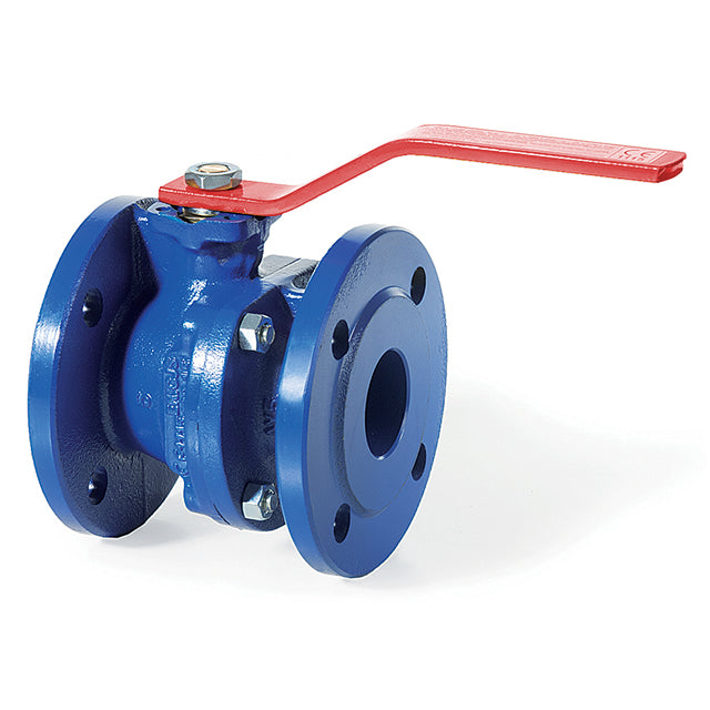 10" Ductile Iron Ball Valve Flanged PN16 Direct Mount Brass Ball & Stem NBR O-rings. VS5564