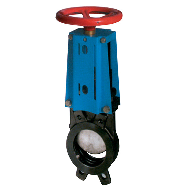 3 cast iron knife gate valve unidirectional handwheel operated wafer pn10 lv5800