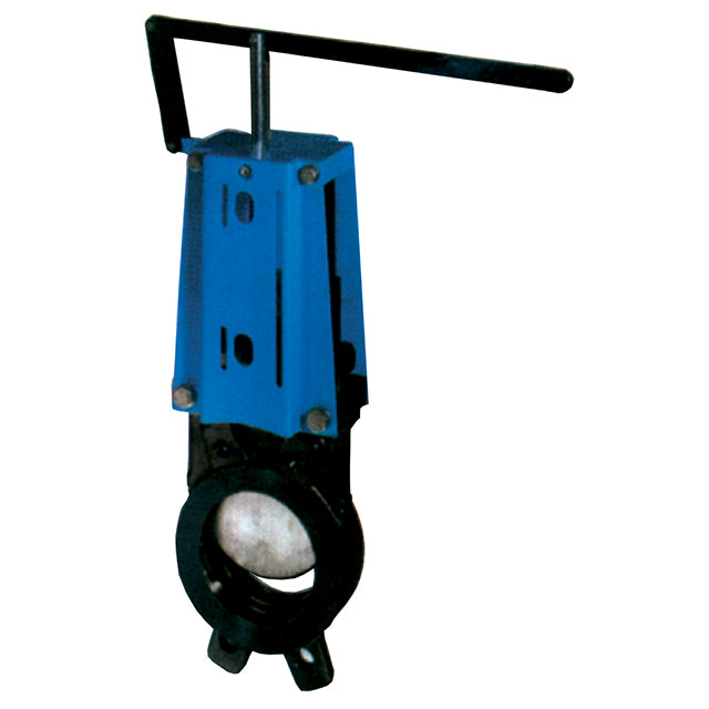 3 cast iron knife gate valve unidirectional lever operated wafer pn10 lv5808