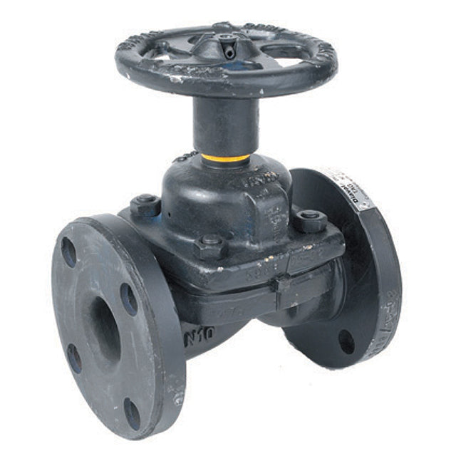 1" Weir Type Diaphragm Valve Unlined Flanged PN16. VS5861