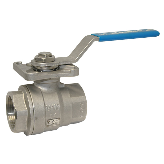 3/8" Valtec Stainless Steel Ball Valve Two Piece ISO Top ATEX. VS6230