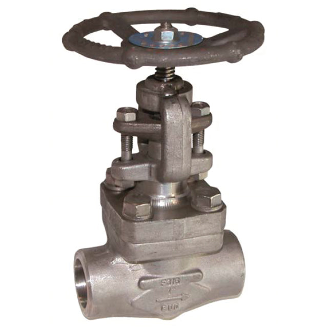 1/2" Forged Stainless Steel Gate Valve Screwed BSPT. VS6615