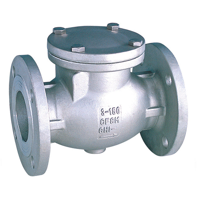 2 1 2 stainless steel swing check valve flanged pn16 lv6860