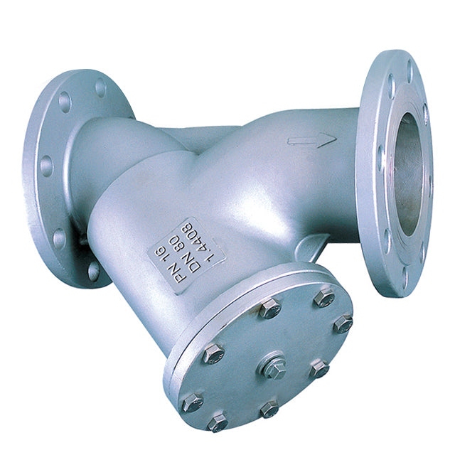 4 stainless steel y strainer flanged pn16 lv6960