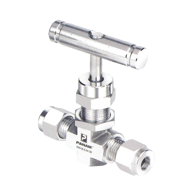 10mm stainless steel needle valve compression ends metric lv8763