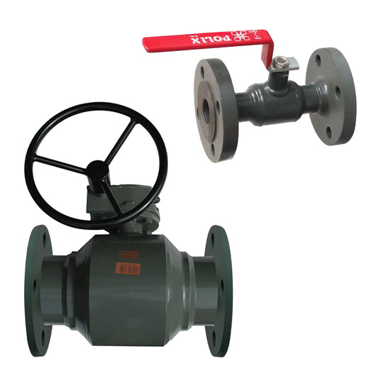 1" Polix Carbon Steel Ball Valve - Flanged PN16 - Full Bore - VS8830