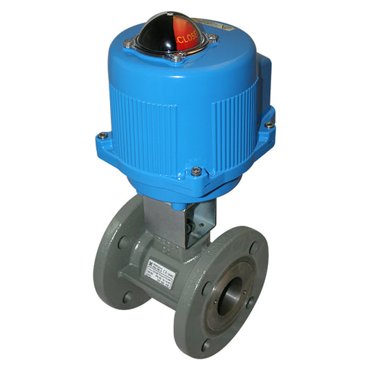 Ductile Iron Ball Valve – Aluminium Electric Actuator – Flanged PN16 – PTFE Seats. VS9450AL