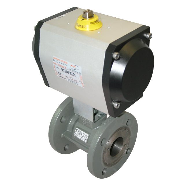 Polix Ductile Iron Ball Valve – Flanged PN16 – Single Acting Pneumatic Actuator. VS9450SA