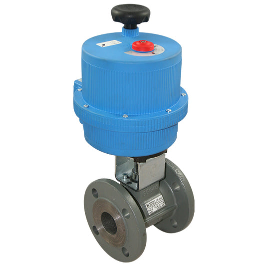 Ductile Iron Ball Valve – Technopolymer Electric Actuator – Flanged PN16 – PTFE Seats. VS9450TP