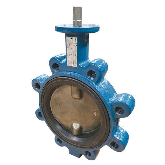 6 ductile iron lugged tapped butterfly valve low torque epdm lv 9512