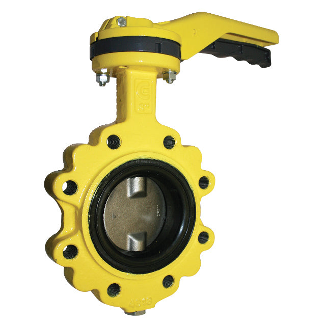 8" Ghibson BSI Gas Approved Butterfly Valve Lugged PN16 Stainless Steel Disc Vulcanised NBR Liner. VS95BLK