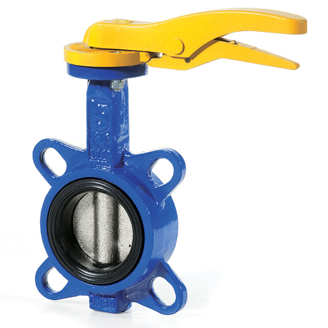 8 multi flange wafer pattern butterfly valve nickel plated ductile iron disc nbr buna liner lv9906