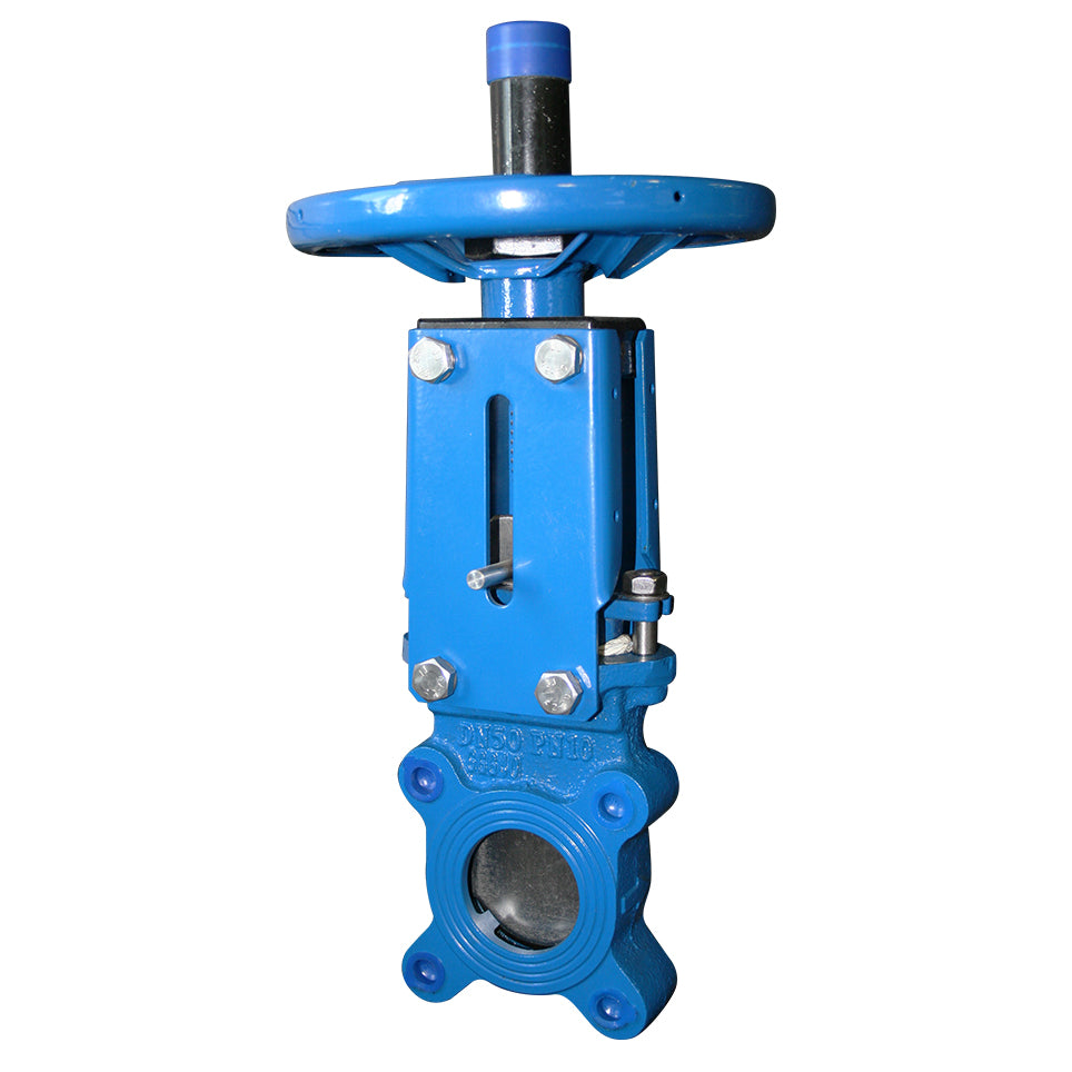 2 1/2" Cast Iron Knife Gate Valve Unidirectional Handwheel Operated  Lugged PN10. VS9990