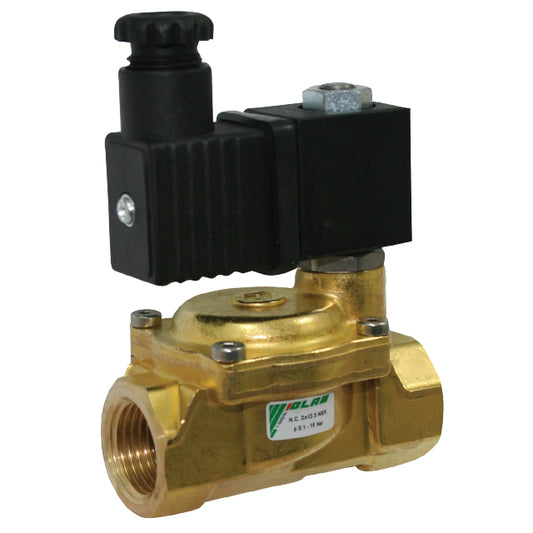 1/2" OLAB Brass Solenoid Valve - Normally Closed - NBR Diaphragm - OL1800