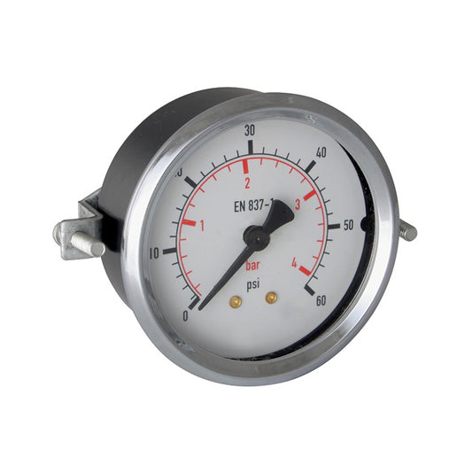 0 to 10 bar panel mounted pressure gauge 40mm dial 1 8 back entry pgm 40