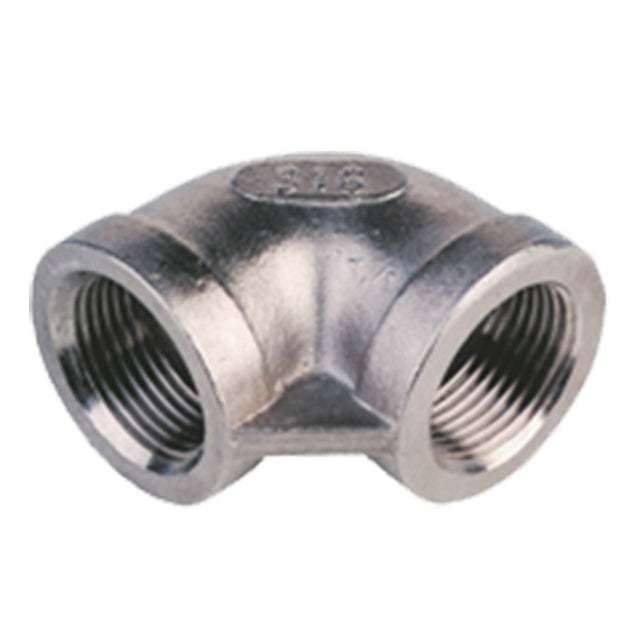1/2" Stainless Steel 90° Elbow NPT. SS090NPT