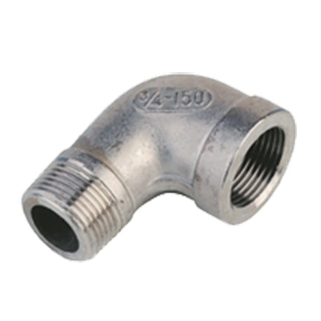 3/4" Stainless Steel 90° Elbow Male x Female. SS092