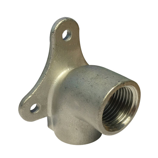 1 2 stainless steel 90 degree elbow with wall plate ss098