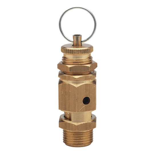 1/8" Brass Spring Safety Relief Valve – with Test Ring Pull. 0-2 Pressure Range (bar)  VS1016