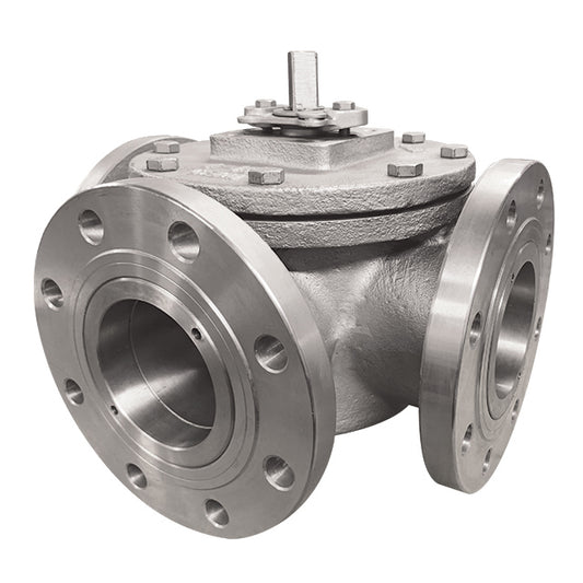8" Max Air Stainless Steel 3 Way Ball Valve – Pneumatically Actuated – VS 9460 DA/SA